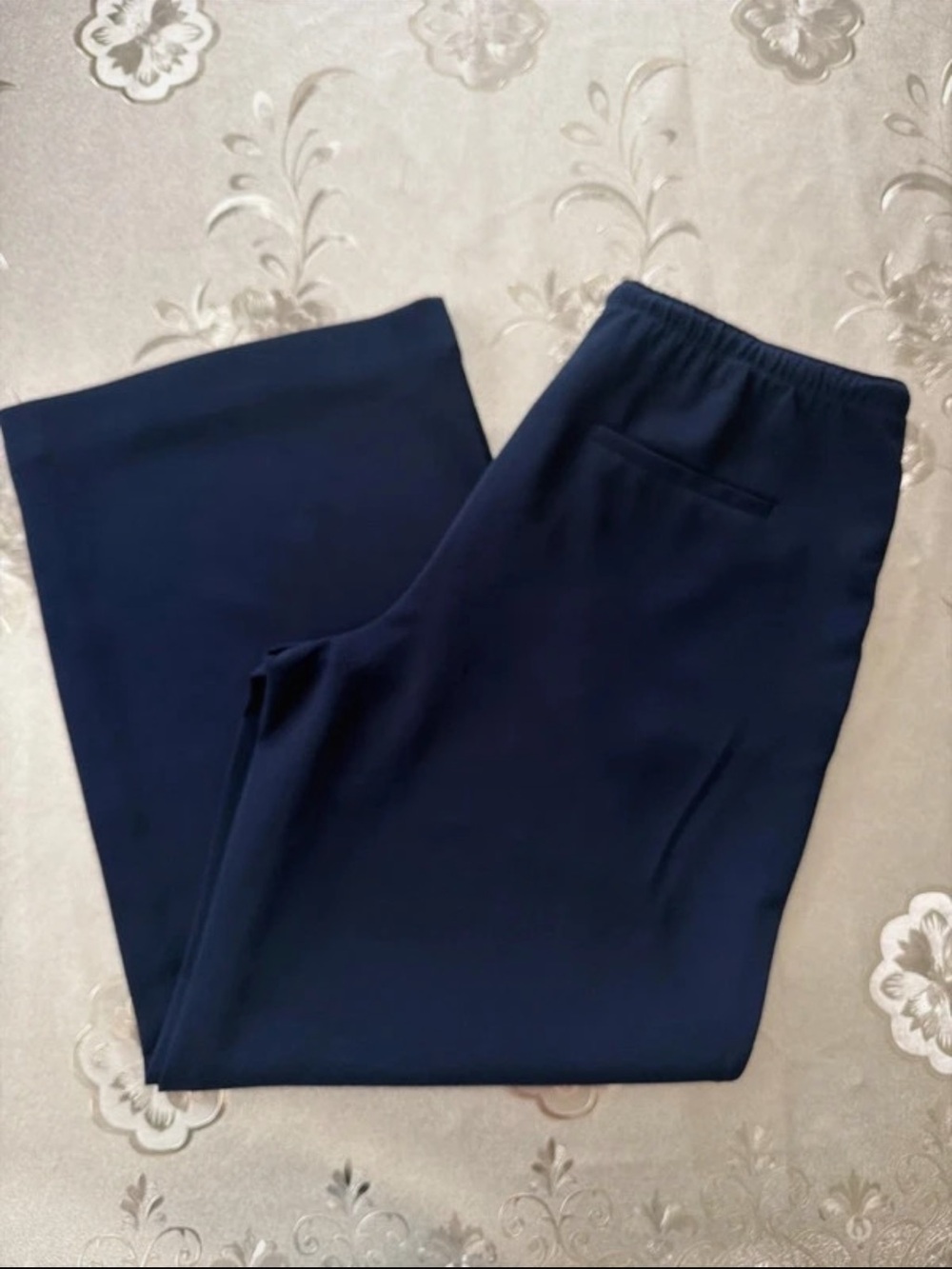 LOFT Navy Wide-Leg Pants